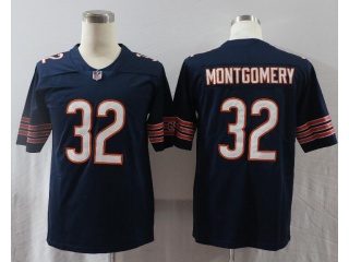 Chicago Bears #32 David Montgomery Limited Jersey Blue
