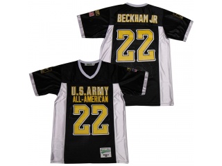 US Army All-Amerian #22 Odell Beckham Jr. Football Jersey Black