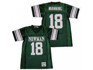 Peyton Manning 18 Newman High School Football Jersey Green