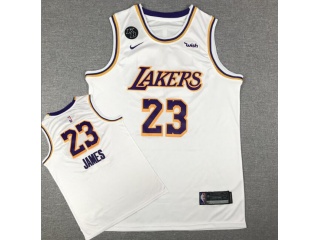 Los Angeles Lakers #23 LeBron James 2020 Jersey White