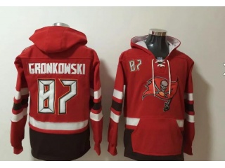 Tampa Bay Buccaneers #87 Rob Gronkowski Hoodies Red