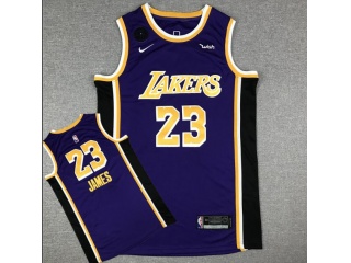 Los Angeles Lakers #23 LeBron James 2020 Jersey Purple