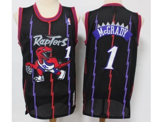 Toronto Raptors #1 Tracy McGrady Throwback Jersey Black