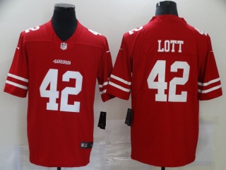 San Francisco 49ers #42 Ronnie Lott Vapor Untouchable Limited Jersey Red
