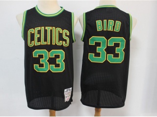 Boston Celtics 33 Larry Bird Throwback Jersey Black