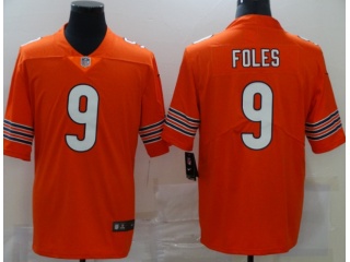 Chicago Bears #9 Nick Foles Vapor Limited Jersey Orange