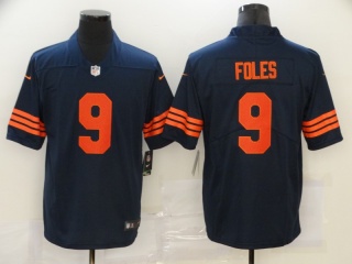 Chicago Bears #9 Nick Foles Vapor Limited Jersey Blue with Orange Number