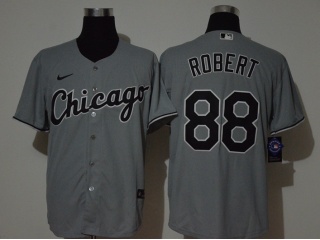 Nike Chicago White Sox #88 Luis Robert Flexbase Jersey Gray