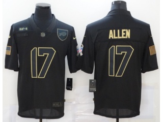 Buffalo Bills #17 Josh Allen Salute to Service Limited Jersey Black