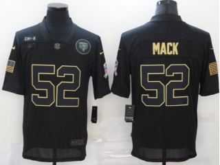 Chicago Bears #52 Khalil Mack Salute to Service Limited Jersey Black