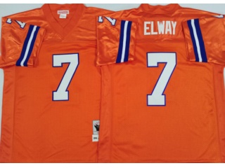 Denver Broncos #7 John Elway Throwback Jersey Orange 