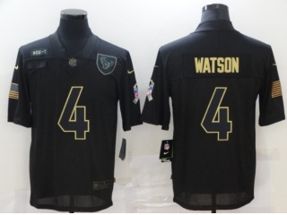 Houston Texans #4 Deshaun Waston Salute to Service Limited Jersey Black