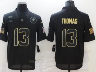 New Orleans Saints #13 Michael Thomas Salute to Service Limited Jersey Black
