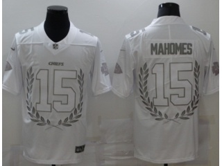Kansas City Chiefs #15 Patrick Mahomes Commemorative Edition Jersey White