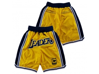 Los Angeles Lakers Leader Just Don Shorts Yellow