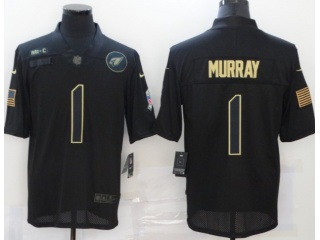 Arizona Cardinals #1 Kyler Murray Salute to Service Limited Jersey Black