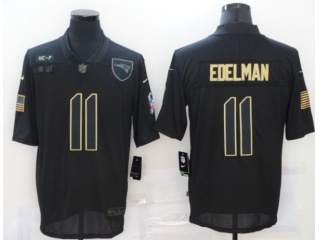 New England Patriots #11 Julian Edelman Salute to Service Limited Jersey Black