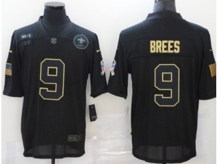 New Orleans Saints #9 Drew Brees Salute to Service Limited Jersey Black