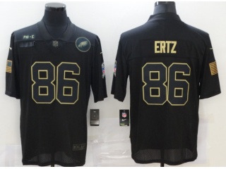 Philadelphia Eagles #86 Zach Ertz Salute to Service Limited Jersey Black