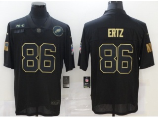 Philadelphia Eagles #86 Zach Ertz Salute to Service Limited Jersey Black
