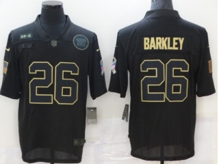 New York Giants #26 Saquon Barkley Salute to Service Limited Jersey Black
