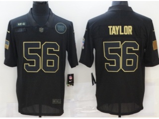 New York Giants #56 Lawrence Taylor Salute to Service Limited Jersey Black