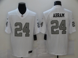 Oakland Raiders #24 Johnathan Abram Color Rush Limited Jersey White
