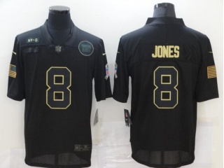 New York Giants #8 Daniel Jones Salute to Service Limited Jersey Black