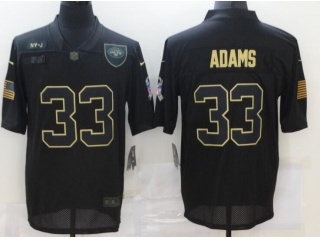 New York Jets #33 Jamal Adams Salute to Service Limited Jersey Black 