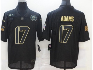 Green Bay Packers #17 Davante Adams Salute to Service Limited Jersey Black