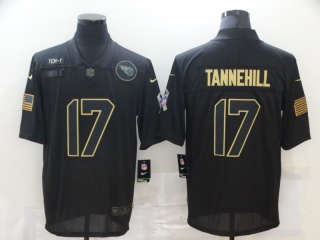 Tennessee Titans #17 Ryan Tannehill Salute to Service Limited Jersey Black