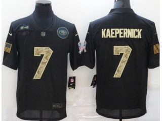 San Francisco 49ers #7 Colin Kaepernick Camo Salute to Service Limited Jersey Black 