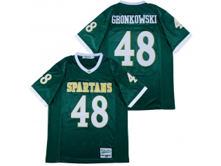 Rob Gronkowski 48 Spartans High School Football Jersey Green