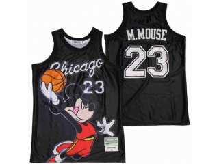 Mickey Mouse #23 Chicago Bulls Jersey Black