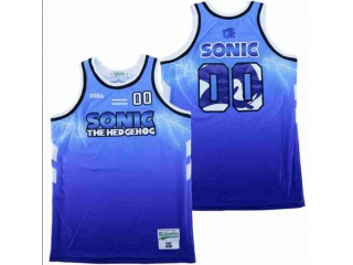SONIC #00 Basketball Jersey Blue