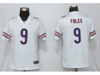 Woman Chicago Bears #9 Nick Foles Vapor Limited Jersey White