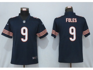 Woman Chicago Bears #9 Nick Foles Vapor Limited Jersey Blue