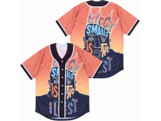 Biggie Smalls Bad Boy #72 Baseball Jersey Orange