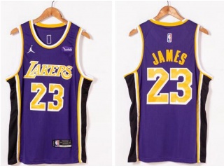 Los Angeles Lakers #23 LeBron James 2021 Jersey Purple