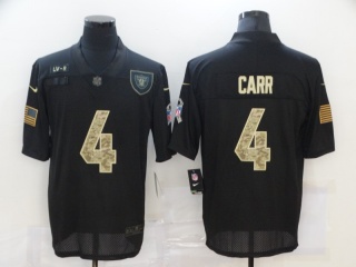 Las Vegas Raiders #4 Derek Carr Salute to Service Limited Jersey Black Camo