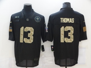 New Orleans Saints #13 Michael Thomas Salute to Service Limited Jersey Black Camo