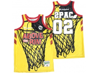 Above the Rim Jersey #02 2PAC Basketball Jersey Gold