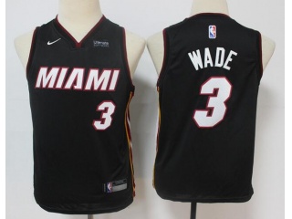 Youth Nike Miami Heat #3 Dwyane Wade Jersey Black