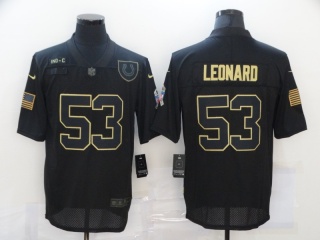 Indianapolis Colts 53 Darius Leonard Salute to Service Limited Jersey Black