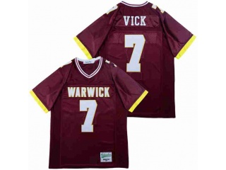 Michael Vick 7 Warwick High School Football Jersey Red