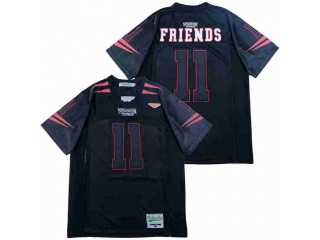 Friends 11 Stranger Things Football Jersey Black