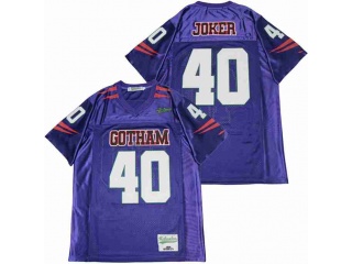 Gotham Rogues 40 Football Jersey Purple