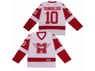 Dean Youngblood 10 Hamilton Mustangs 1986 Movie Ice Hockey Jersey Red