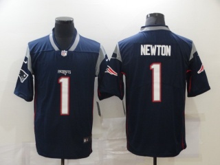 New England Patriots #1 Cam Newton Old Style Limited Jersey Blue