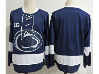 Penn State Nittany Lions Blank Hockey Jersey Navy Blue